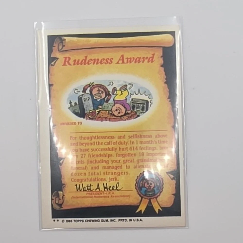 Topps Garbage Pail Kids OS2 Live Mike Pink Good 53b